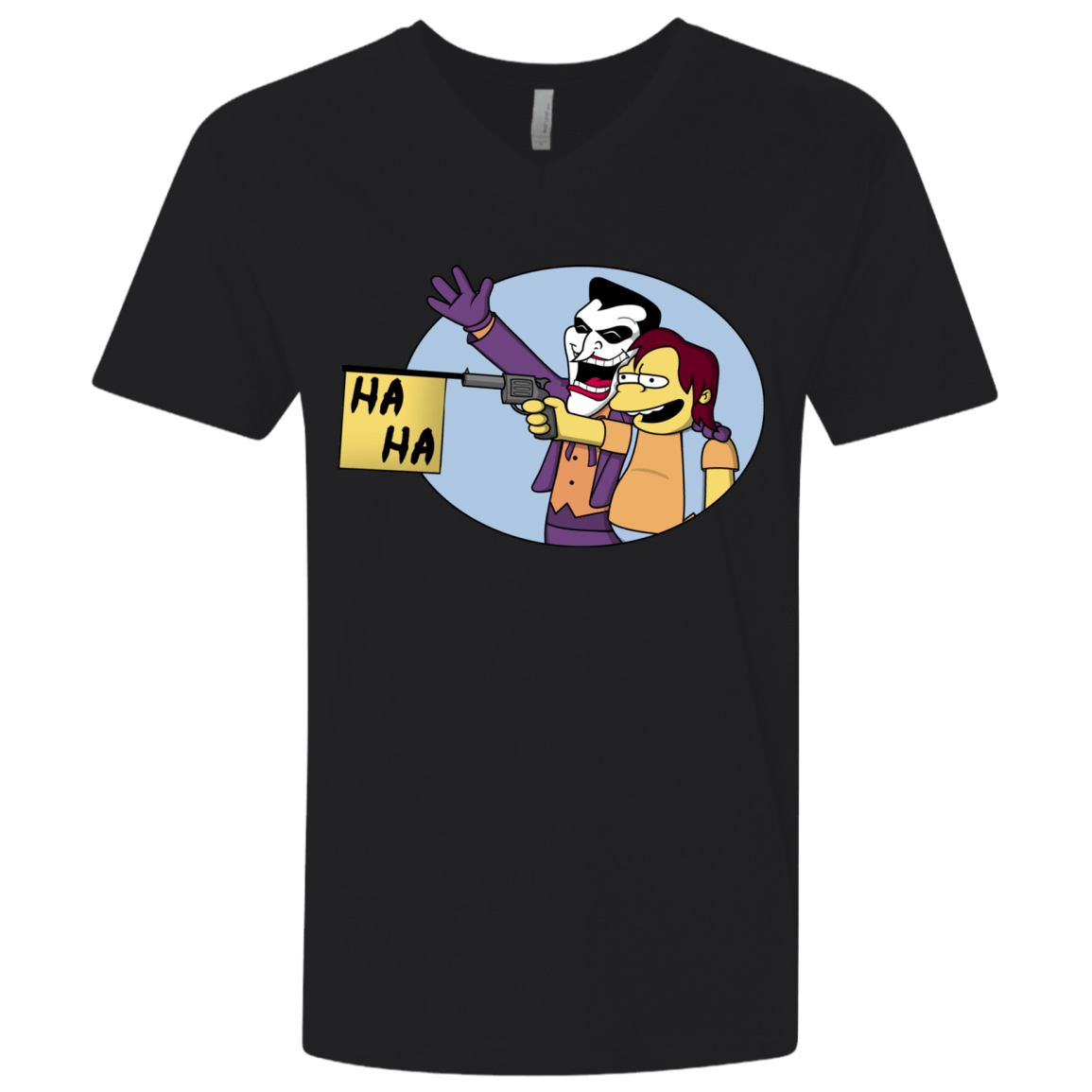 T-Shirts Black / X-Small Funny Gun Men's Premium V-Neck