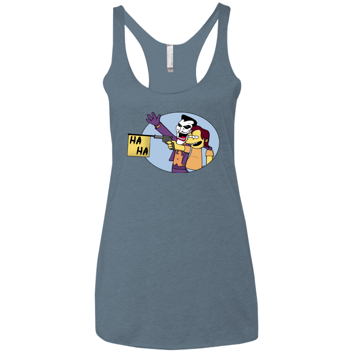 T-Shirts Indigo / X-Small Funny Gun Women's Triblend Racerback Tank