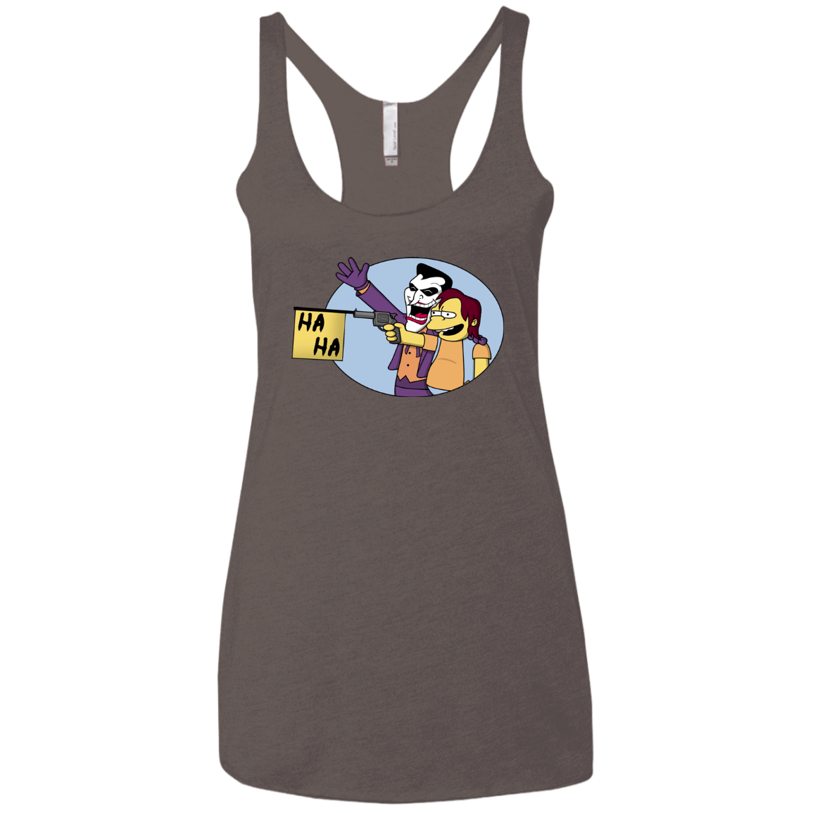 T-Shirts Macchiato / X-Small Funny Gun Women's Triblend Racerback Tank