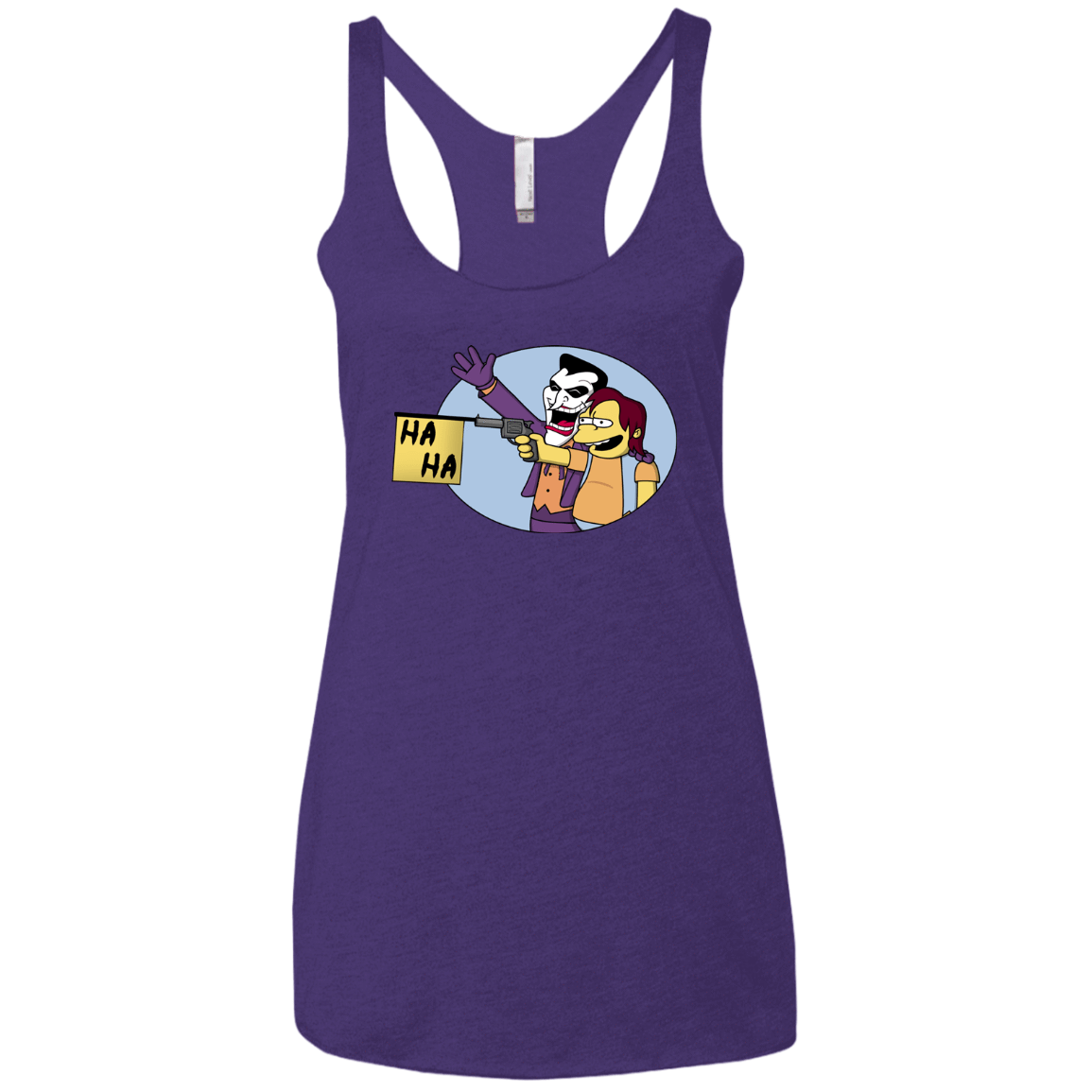 T-Shirts Purple Rush / X-Small Funny Gun Women's Triblend Racerback Tank