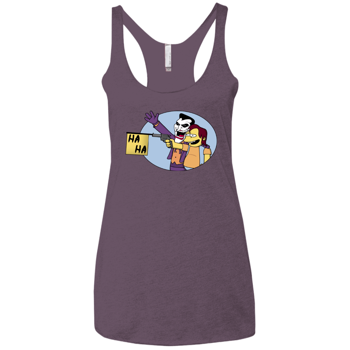 T-Shirts Vintage Purple / X-Small Funny Gun Women's Triblend Racerback Tank