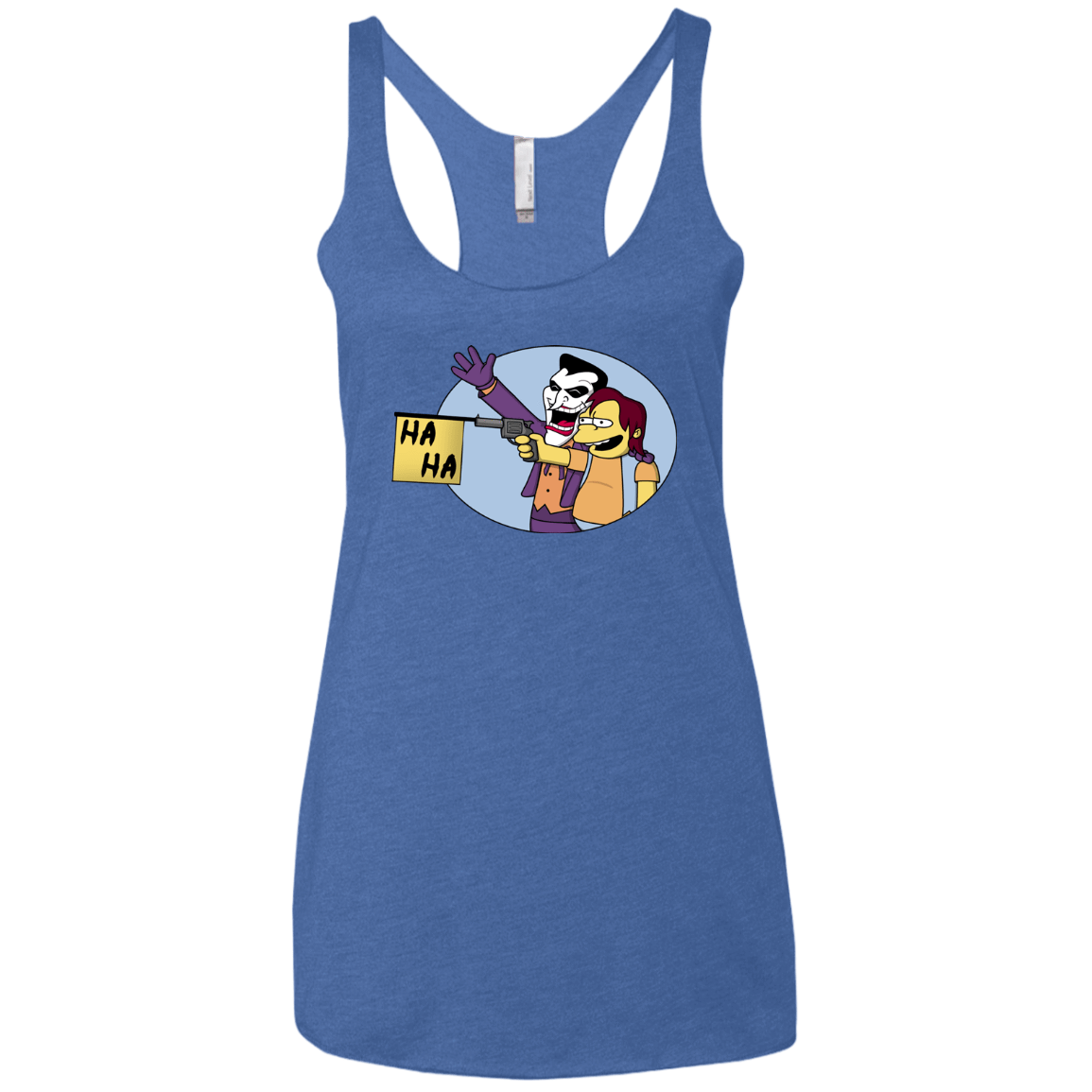 T-Shirts Vintage Royal / X-Small Funny Gun Women's Triblend Racerback Tank