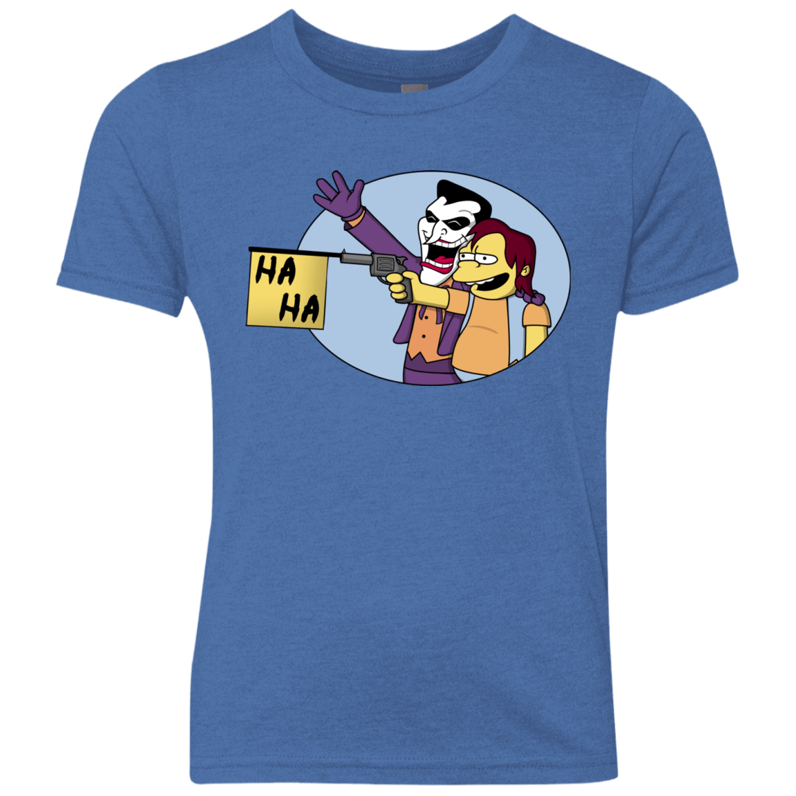 T-Shirts Vintage Royal / YXS Funny Gun Youth Triblend T-Shirt