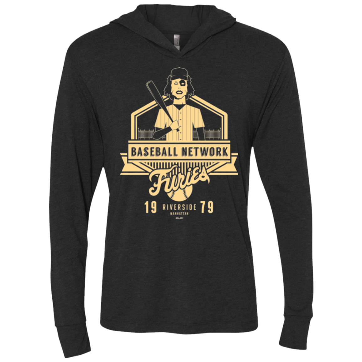 T-Shirts Vintage Black / X-Small Furies Triblend Long Sleeve Hoodie Tee