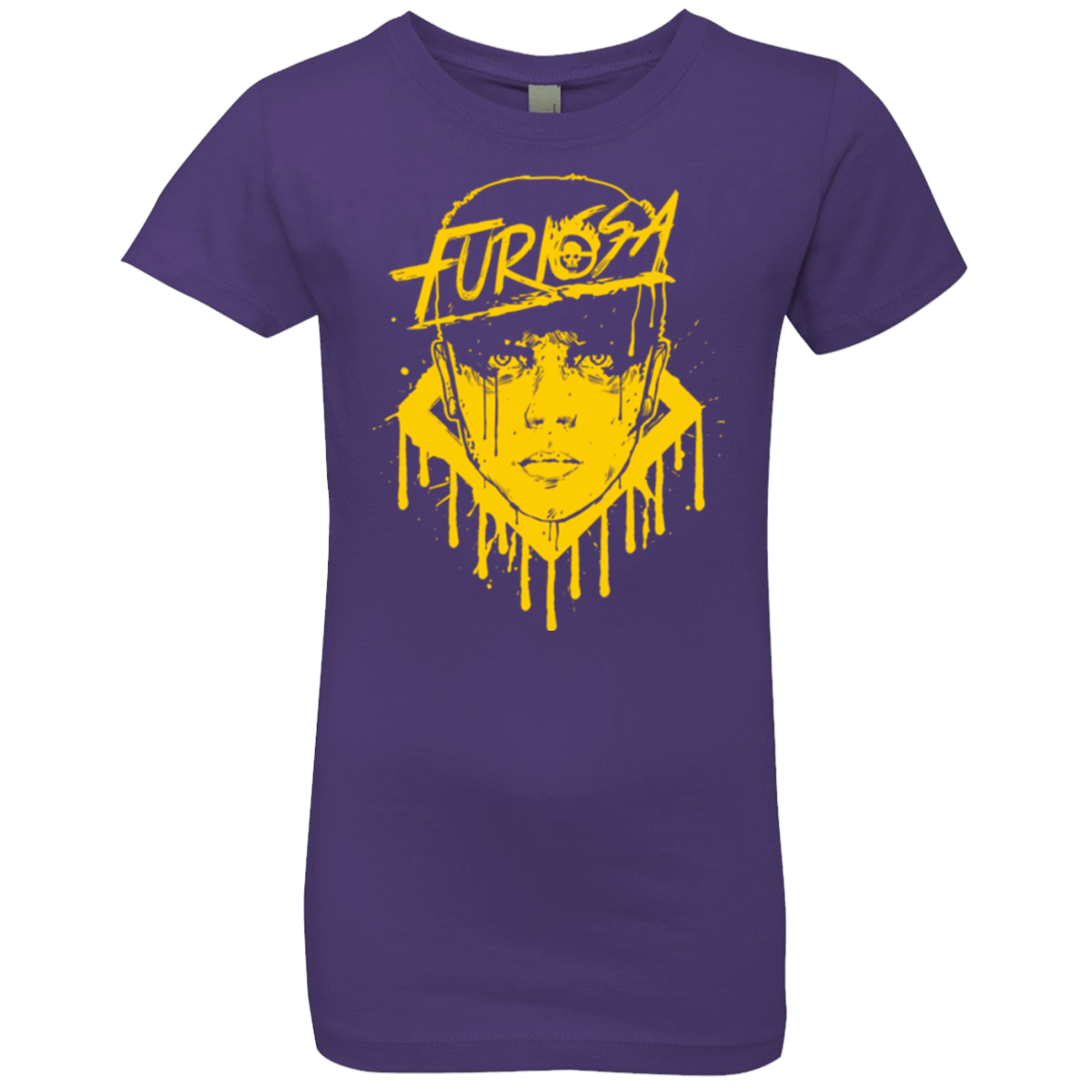 T-Shirts Purple Rush / YXS Furiosa Yellow Girls Premium T-Shirt