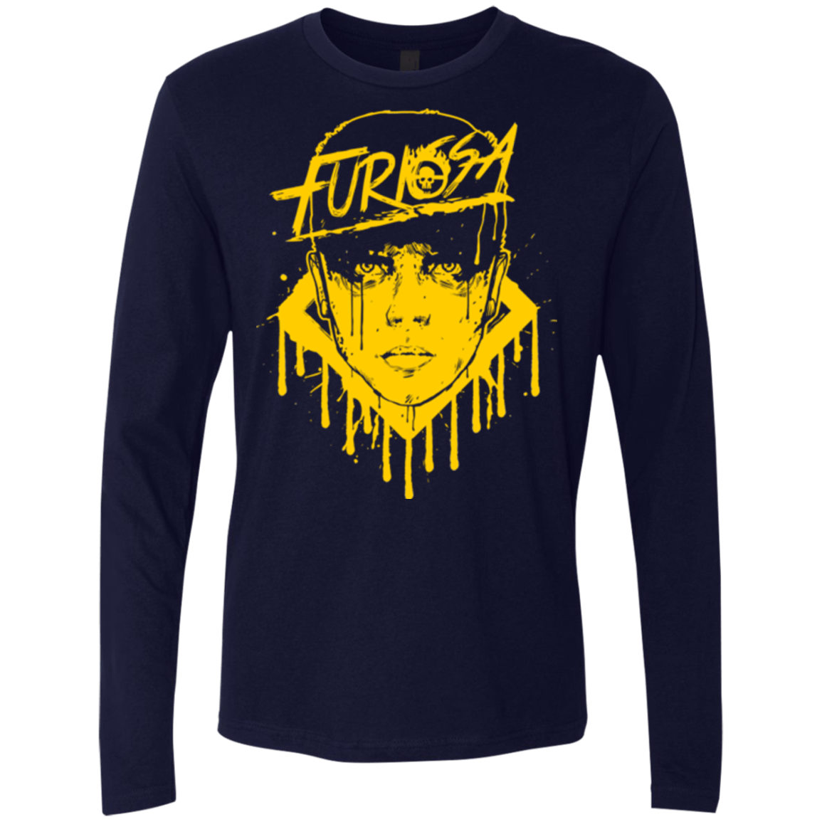 T-Shirts Midnight Navy / Small Furiosa Yellow Men's Premium Long Sleeve