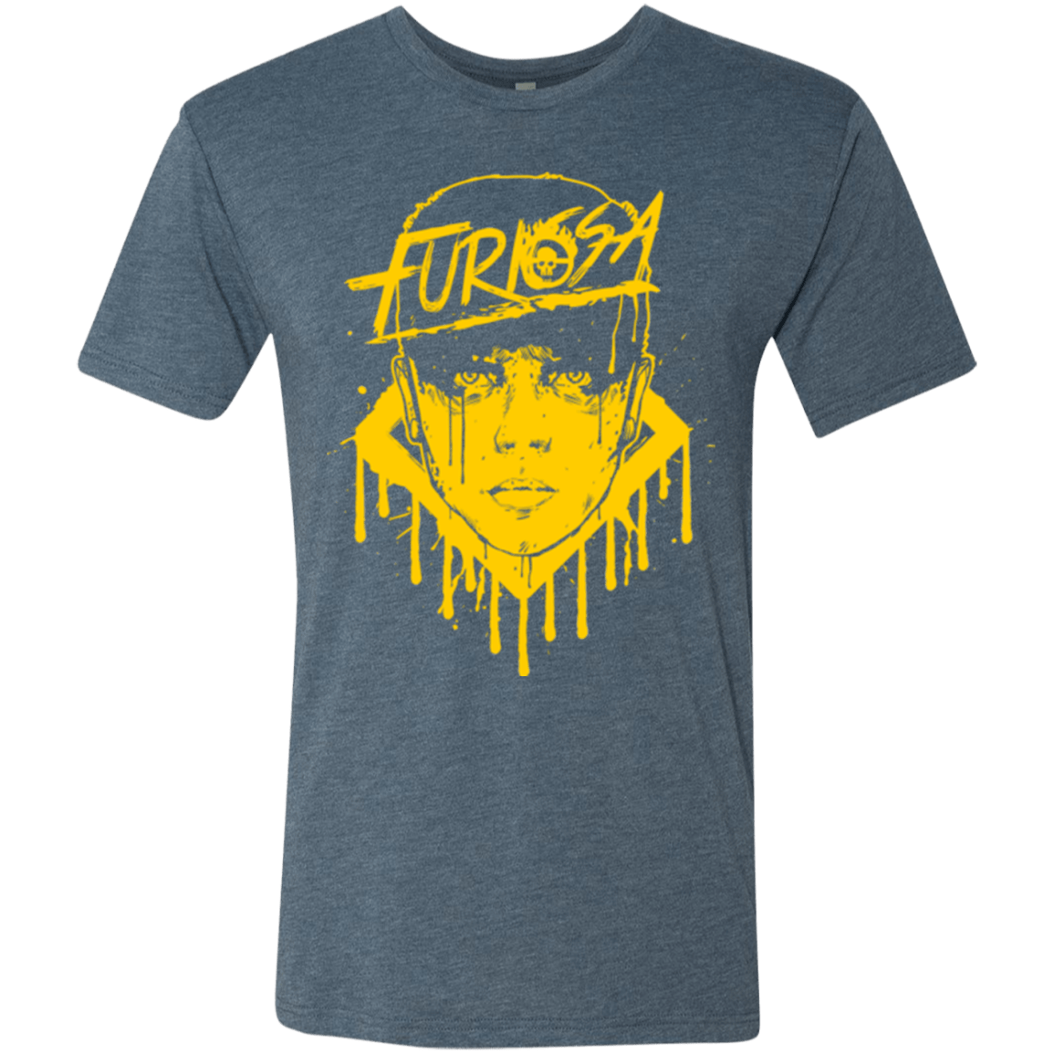 T-Shirts Indigo / Small Furiosa Yellow Men's Triblend T-Shirt