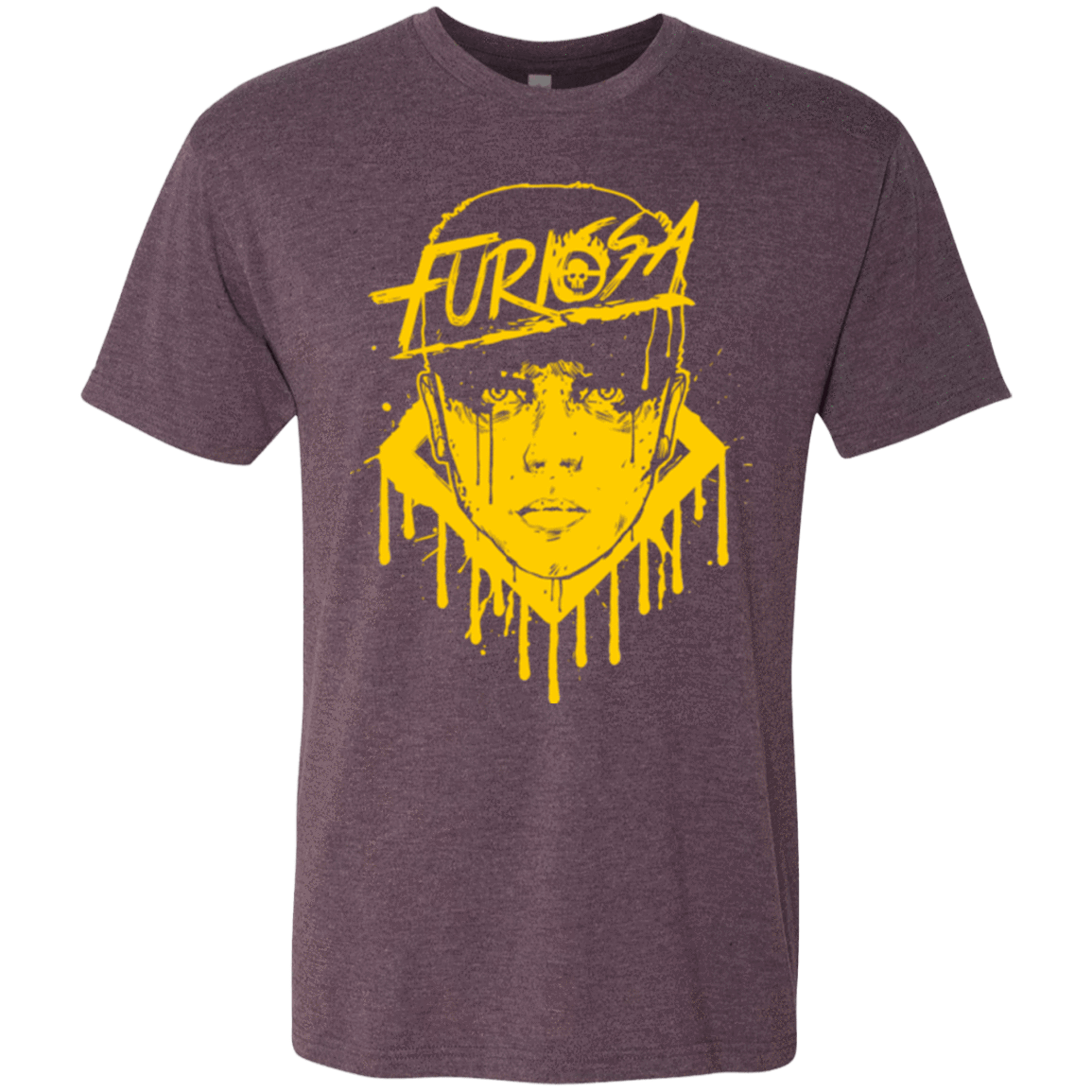 T-Shirts Vintage Purple / Small Furiosa Yellow Men's Triblend T-Shirt