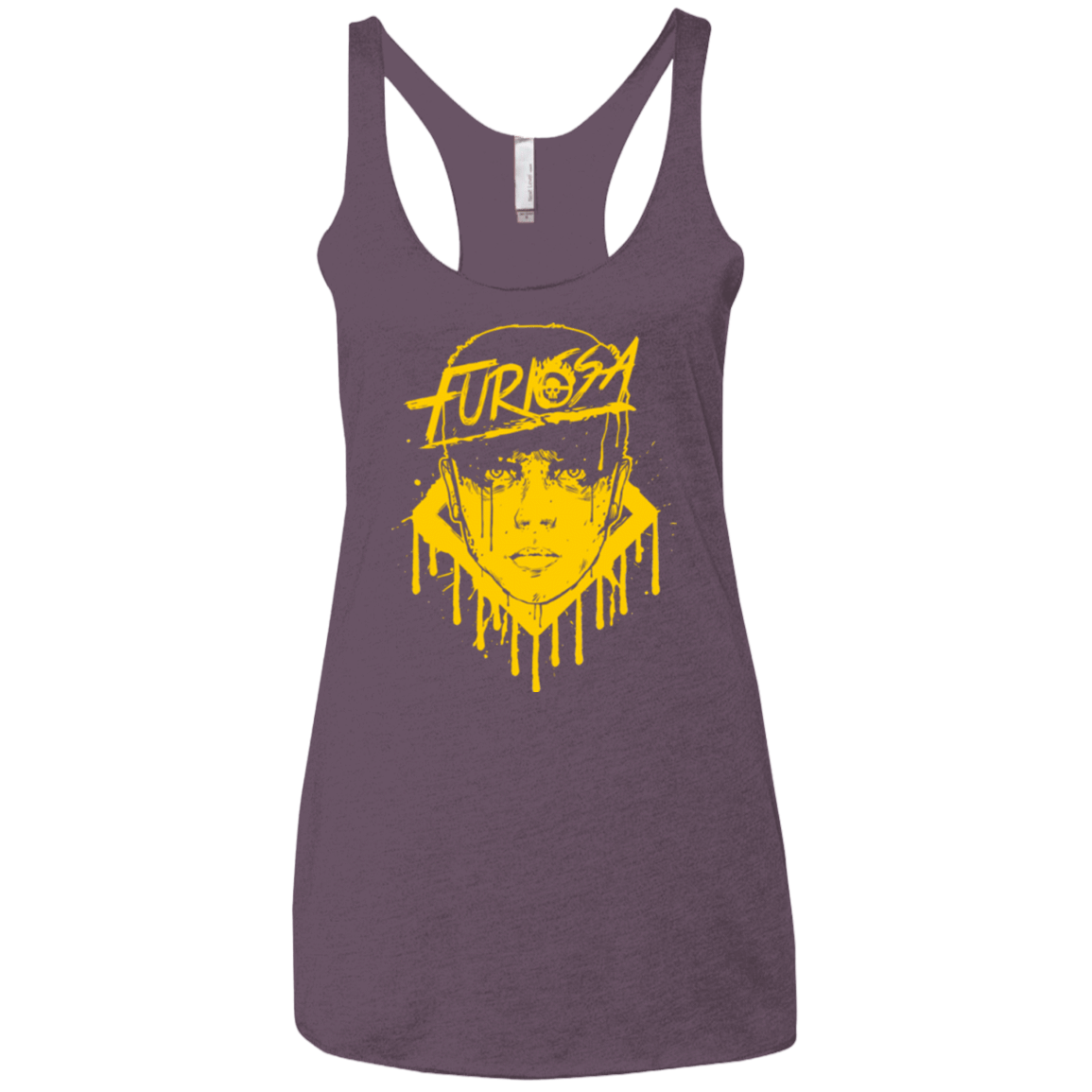 T-Shirts Vintage Purple / X-Small Furiosa Yellow Women's Triblend Racerback Tank
