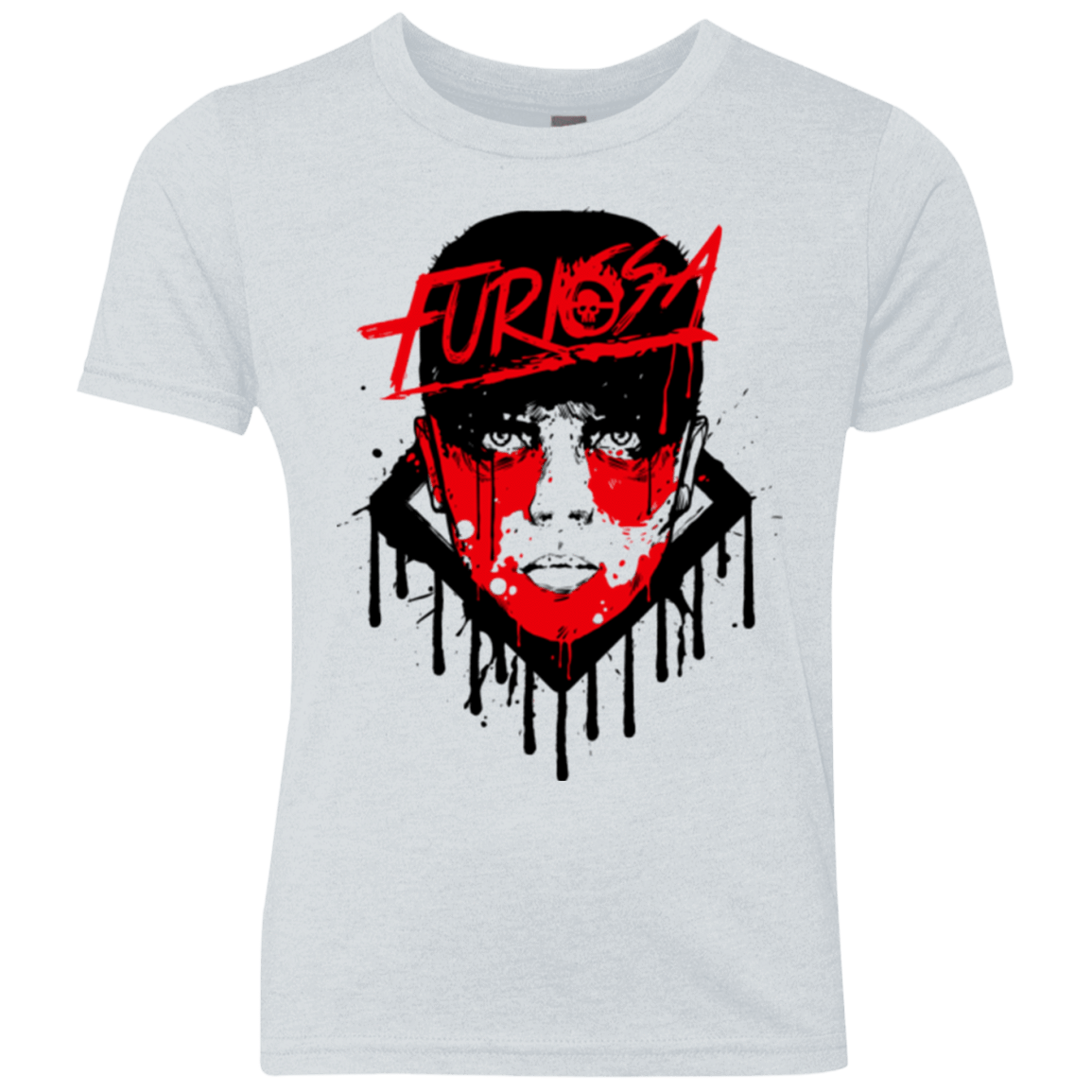 T-Shirts Heather White / YXS Furiosa Youth Triblend T-Shirt