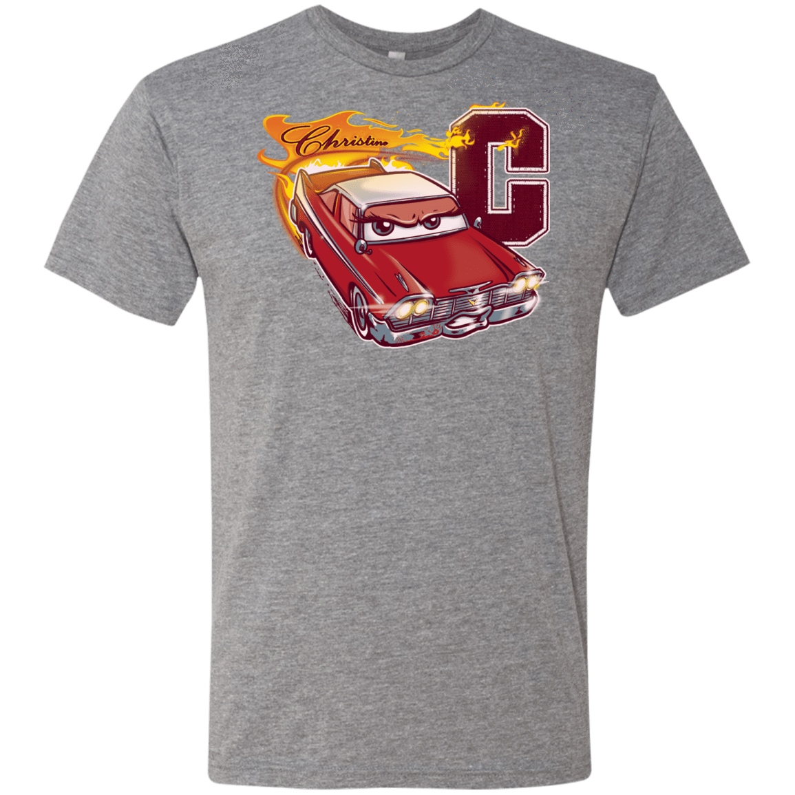 T-Shirts Premium Heather / Small Fury And Fire Men's Triblend T-Shirt