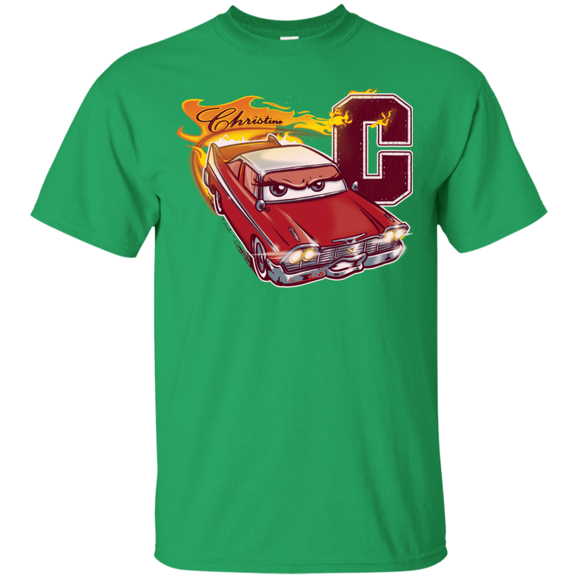 T-Shirts Irish Green / Small Fury And Fire T-Shirt