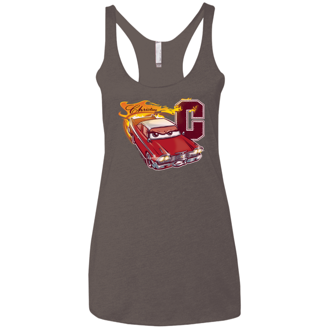 T-Shirts Macchiato / X-Small Fury And Fire Women's Triblend Racerback Tank