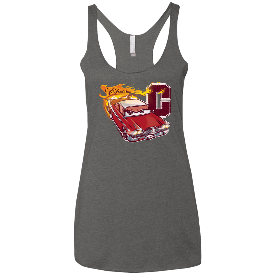 T-Shirts Premium Heather / X-Small Fury And Fire Women's Triblend Racerback Tank