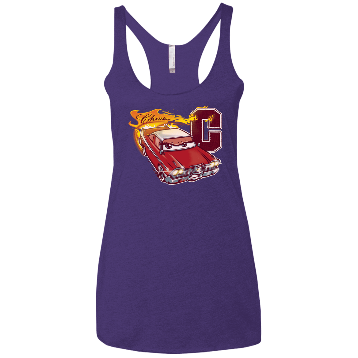 T-Shirts Purple / X-Small Fury And Fire Women's Triblend Racerback Tank