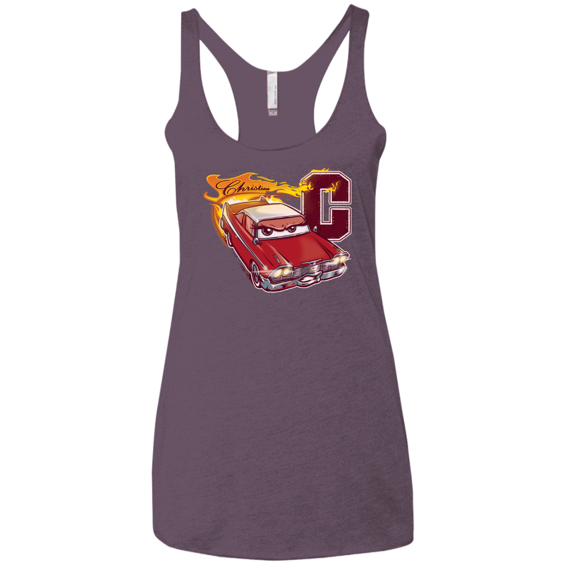 T-Shirts Vintage Purple / X-Small Fury And Fire Women's Triblend Racerback Tank