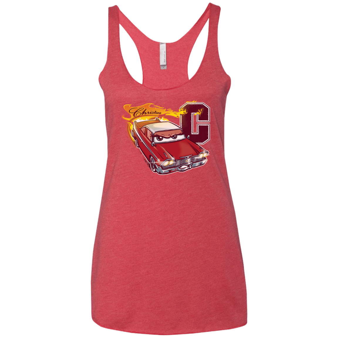 T-Shirts Vintage Red / X-Small Fury And Fire Women's Triblend Racerback Tank