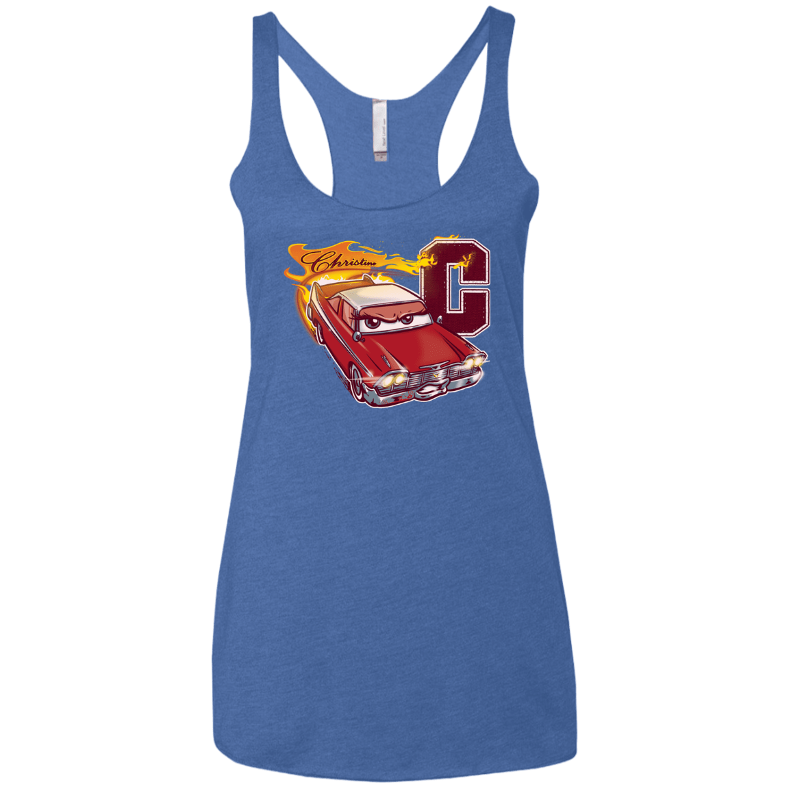 T-Shirts Vintage Royal / X-Small Fury And Fire Women's Triblend Racerback Tank
