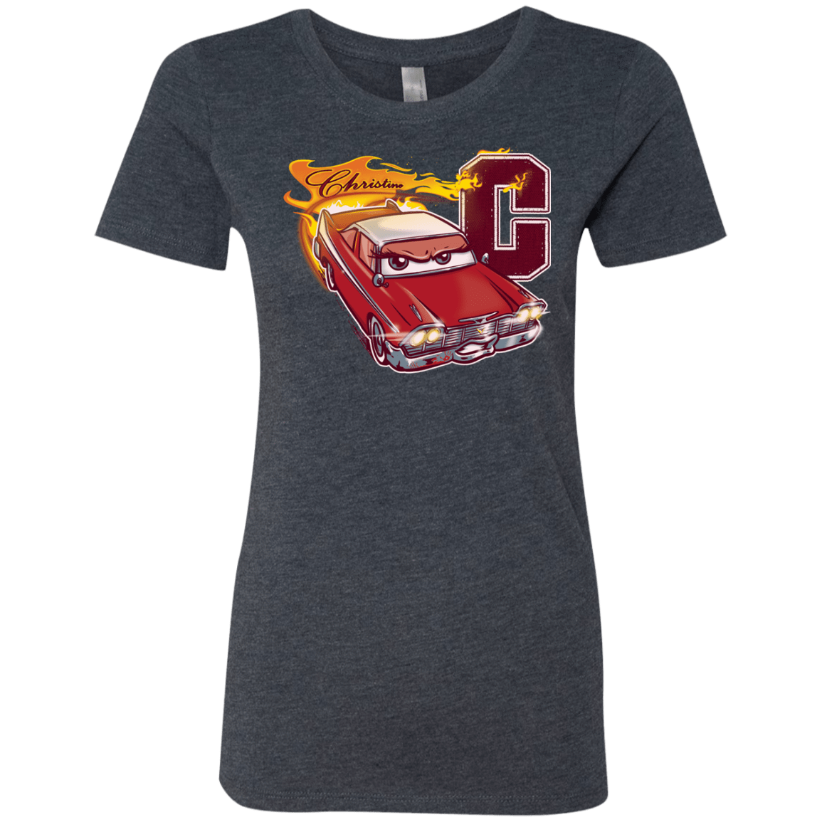 T-Shirts Vintage Navy / Small Fury And Fire Women's Triblend T-Shirt