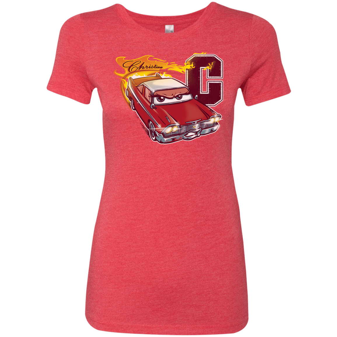 T-Shirts Vintage Red / Small Fury And Fire Women's Triblend T-Shirt