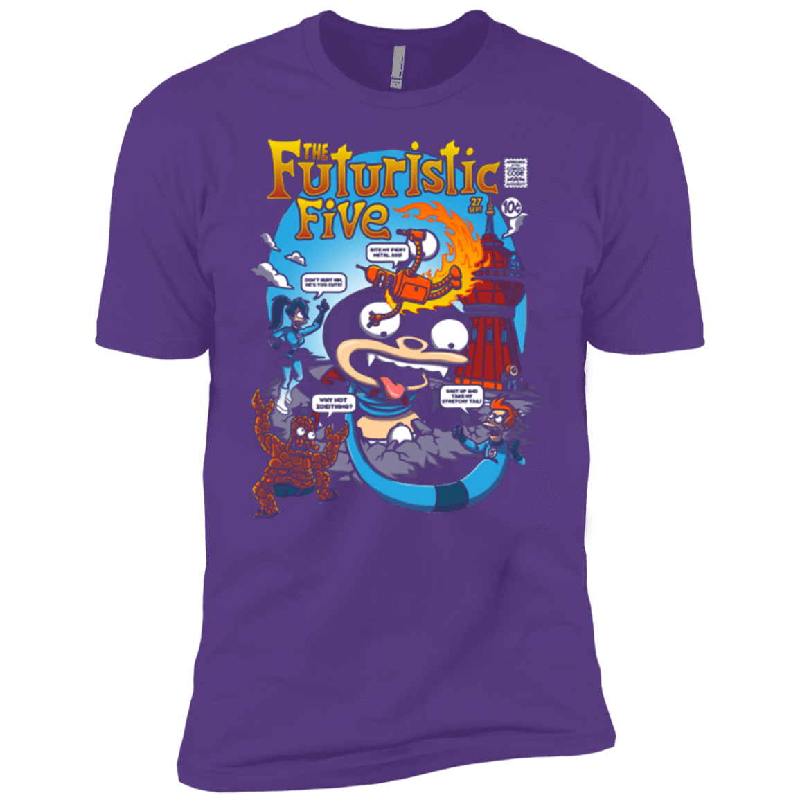 T-Shirts Purple Rush / YXS Futurama Fantastic 4 Boys Premium T-Shirt