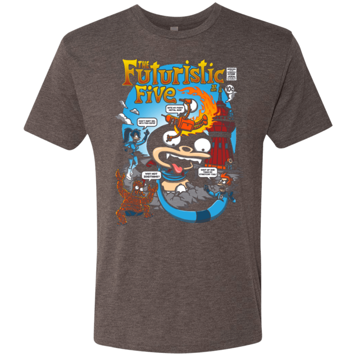 T-Shirts Macchiato / S Futurama Fantastic 4 Men's Triblend T-Shirt