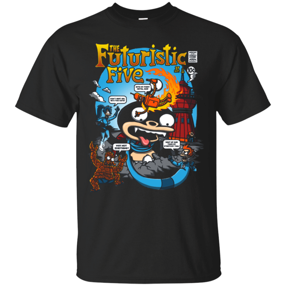 T-Shirts Black / S Futurama Fantastic 4 T-Shirt