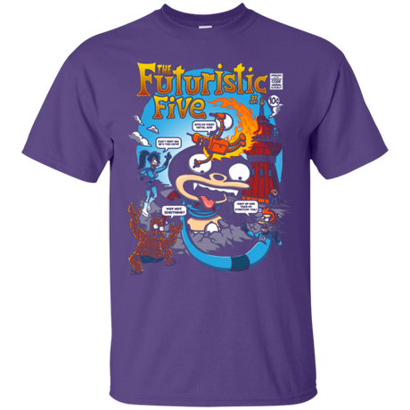 T-Shirts Purple / S Futurama Fantastic 4 T-Shirt