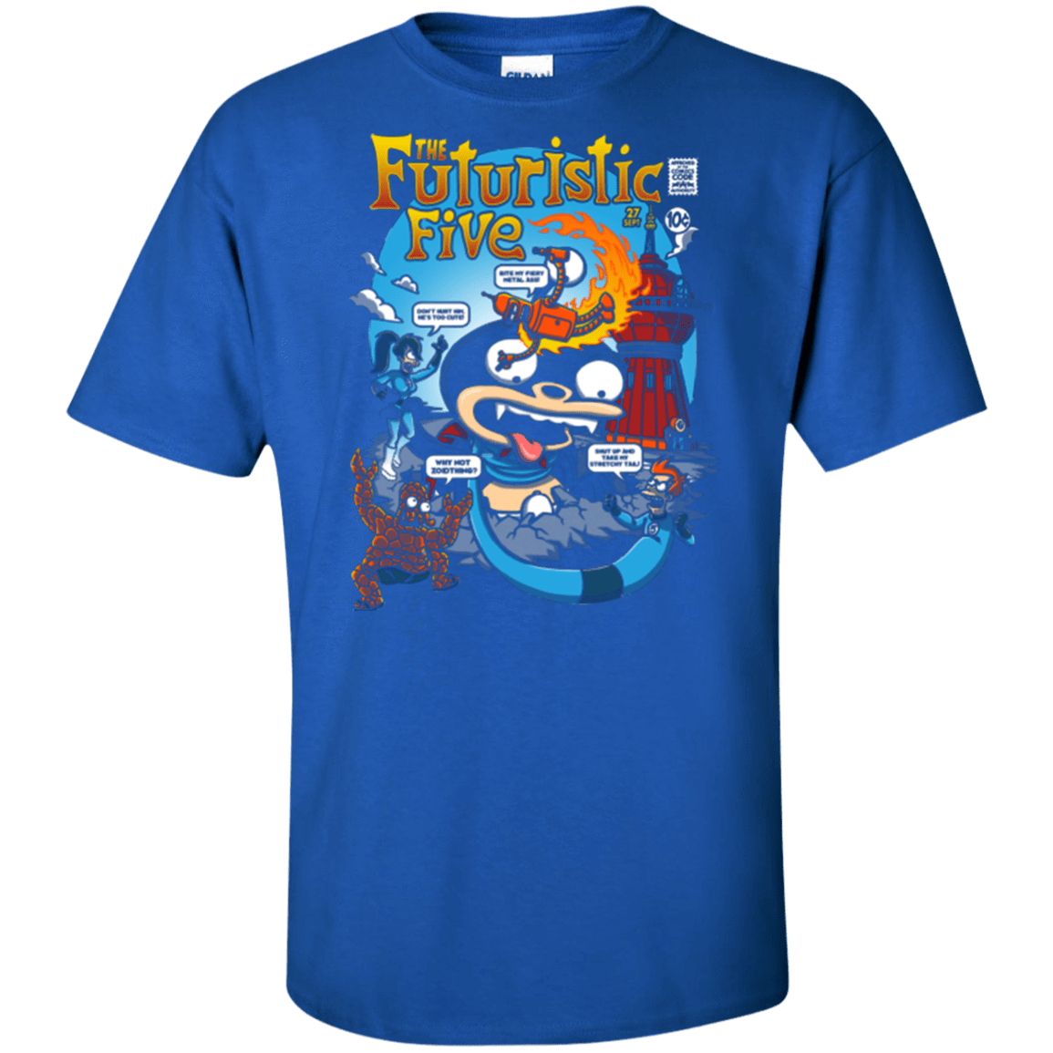 T-Shirts Royal / XLT Futurama Fantastic 4 Tall T-Shirt