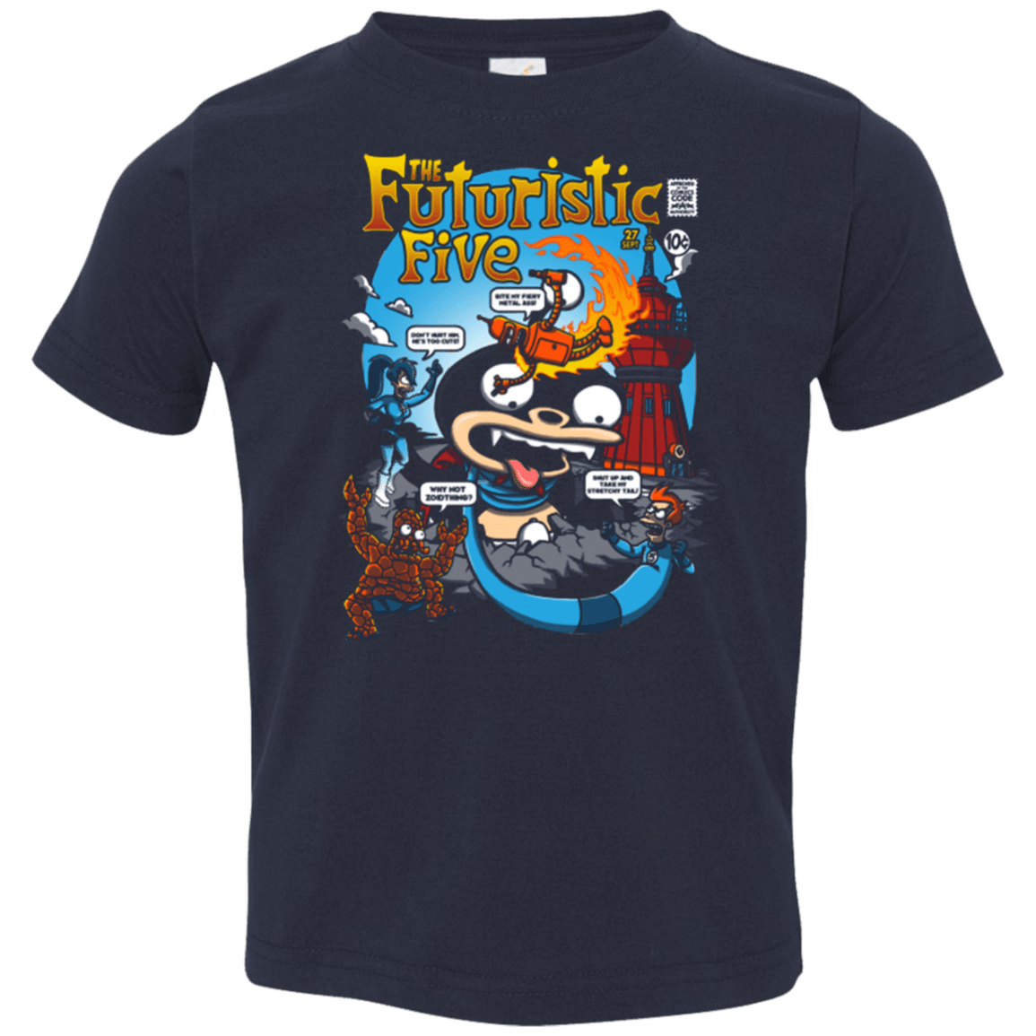 T-Shirts Navy / 2T Futurama Fantastic 4 Toddler Premium T-Shirt