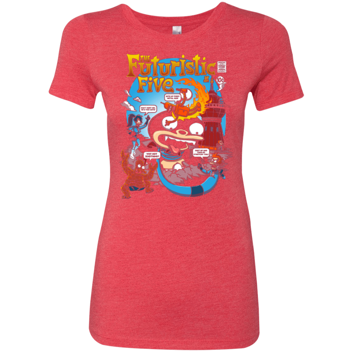 T-Shirts Vintage Red / S Futurama Fantastic 4 Women's Triblend T-Shirt