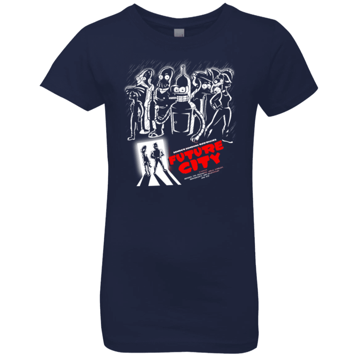 T-Shirts Midnight Navy / YXS Future City Girls Premium T-Shirt