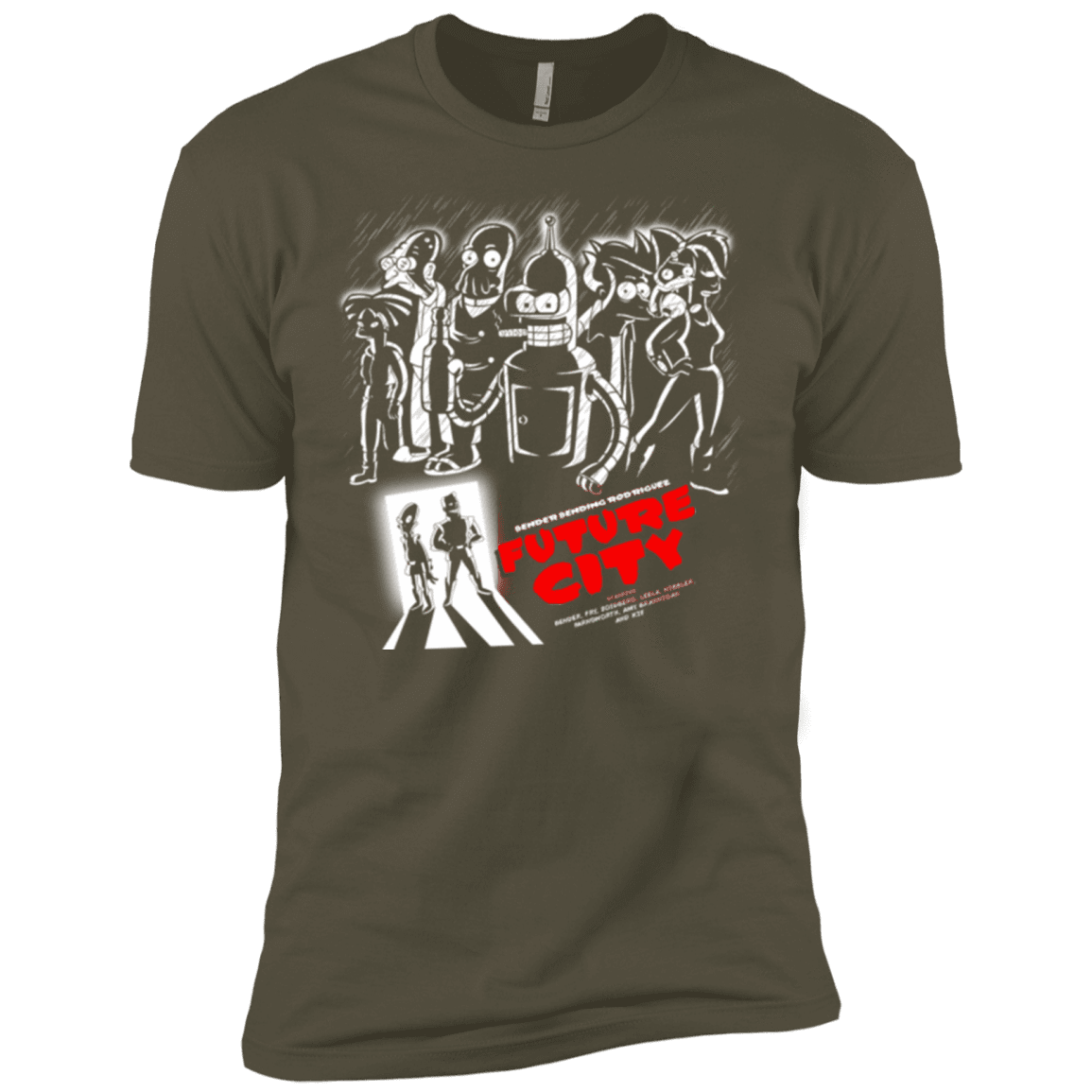 T-Shirts Military Green / X-Small Future City Men's Premium T-Shirt