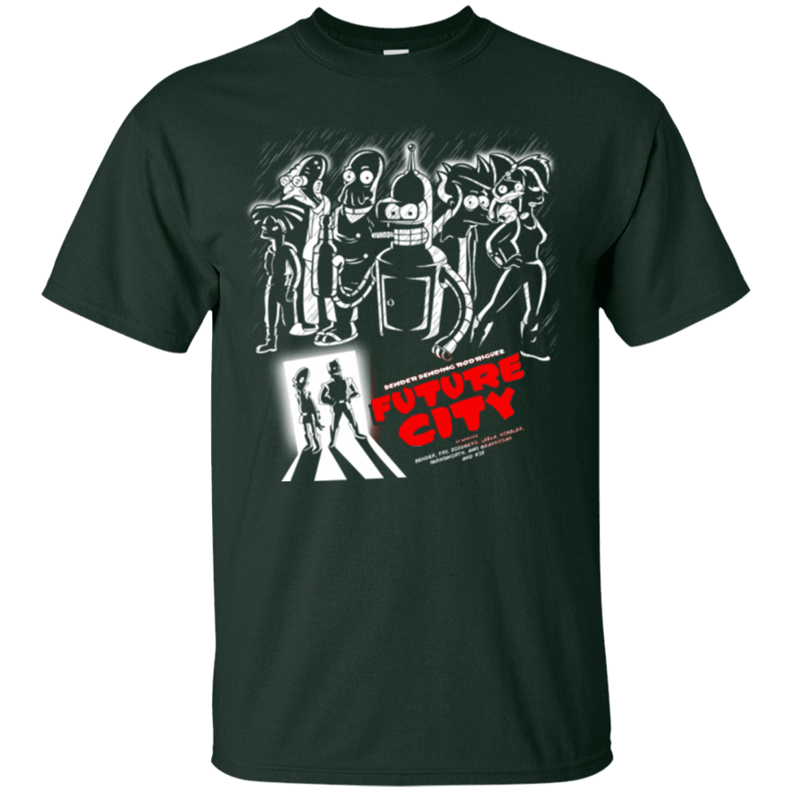 T-Shirts Forest Green / Small Future City T-Shirt