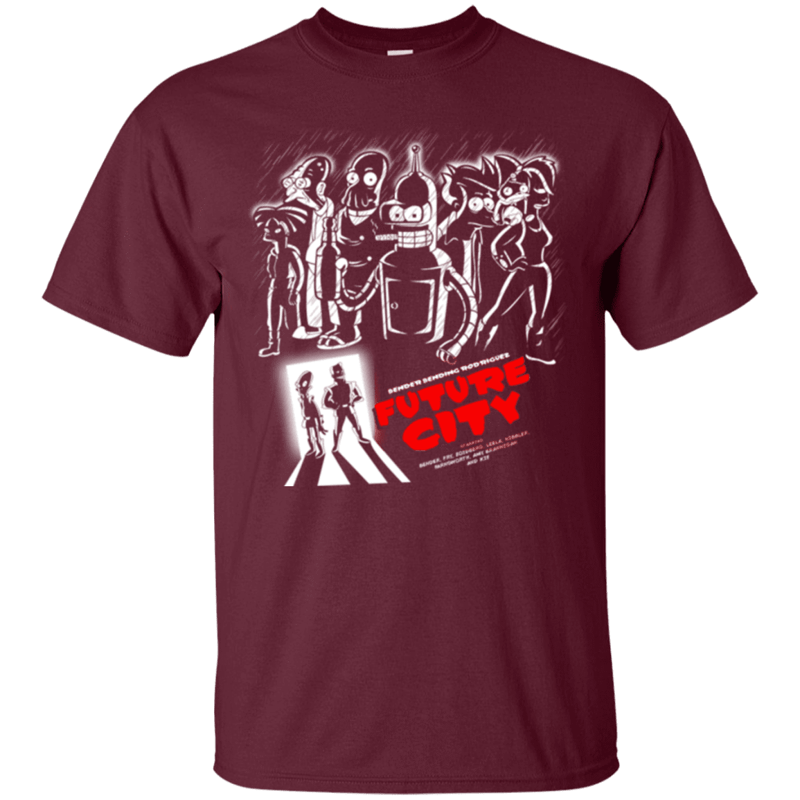 T-Shirts Maroon / Small Future City T-Shirt