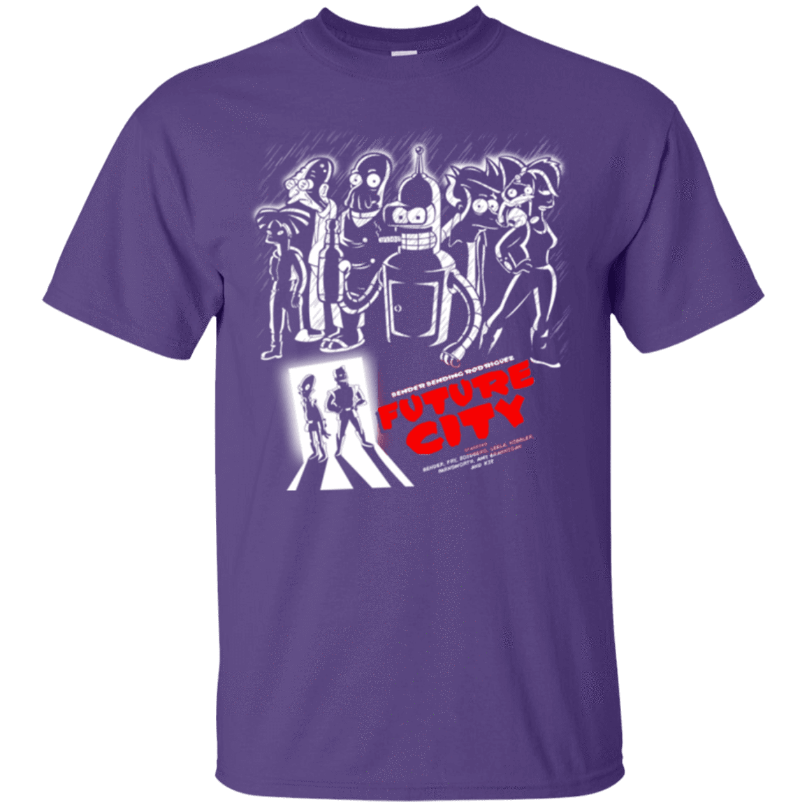 T-Shirts Purple / Small Future City T-Shirt