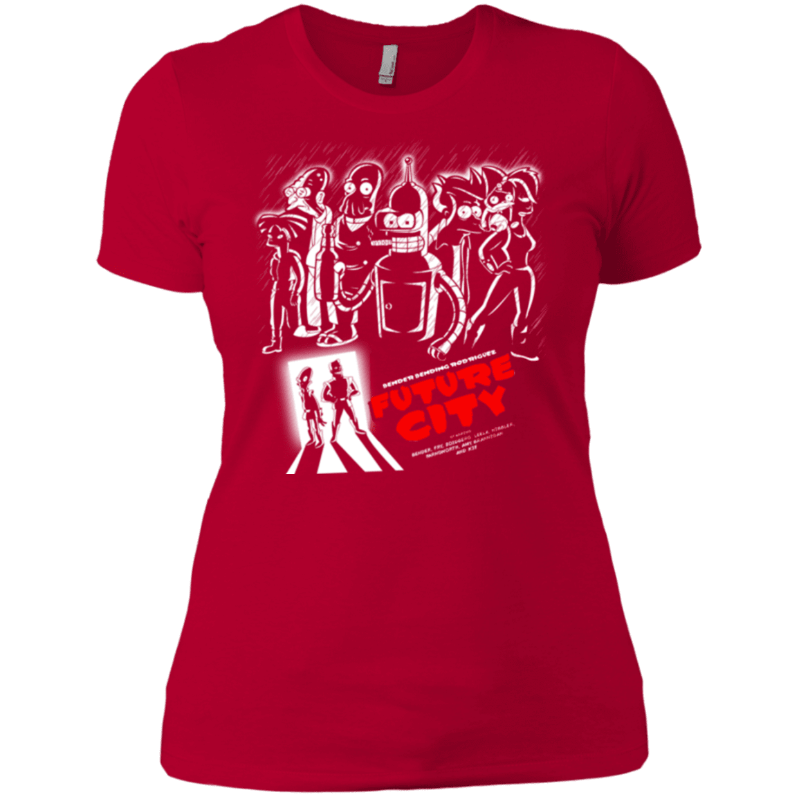 T-Shirts Red / X-Small Future City Women's Premium T-Shirt