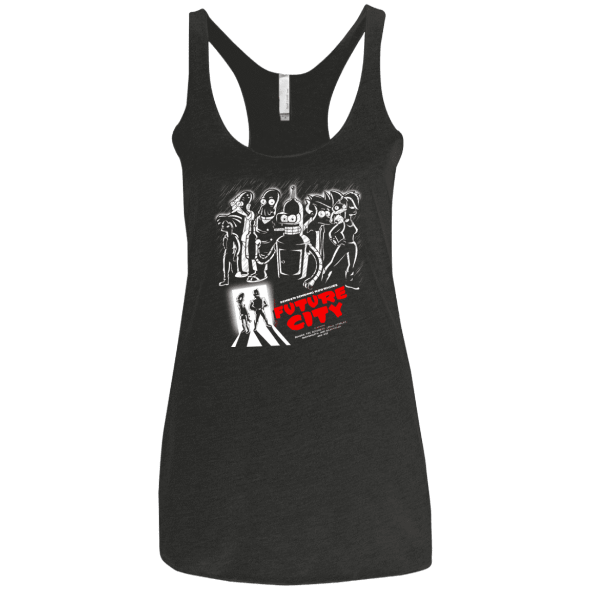 T-Shirts Vintage Black / X-Small Future City Women's Triblend Racerback Tank