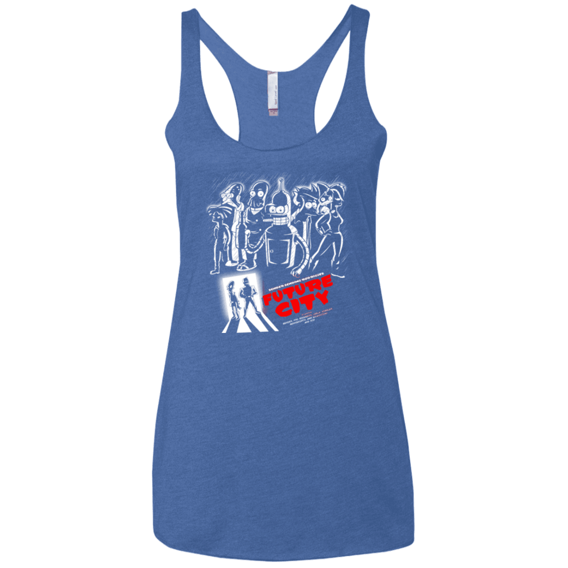 T-Shirts Vintage Royal / X-Small Future City Women's Triblend Racerback Tank