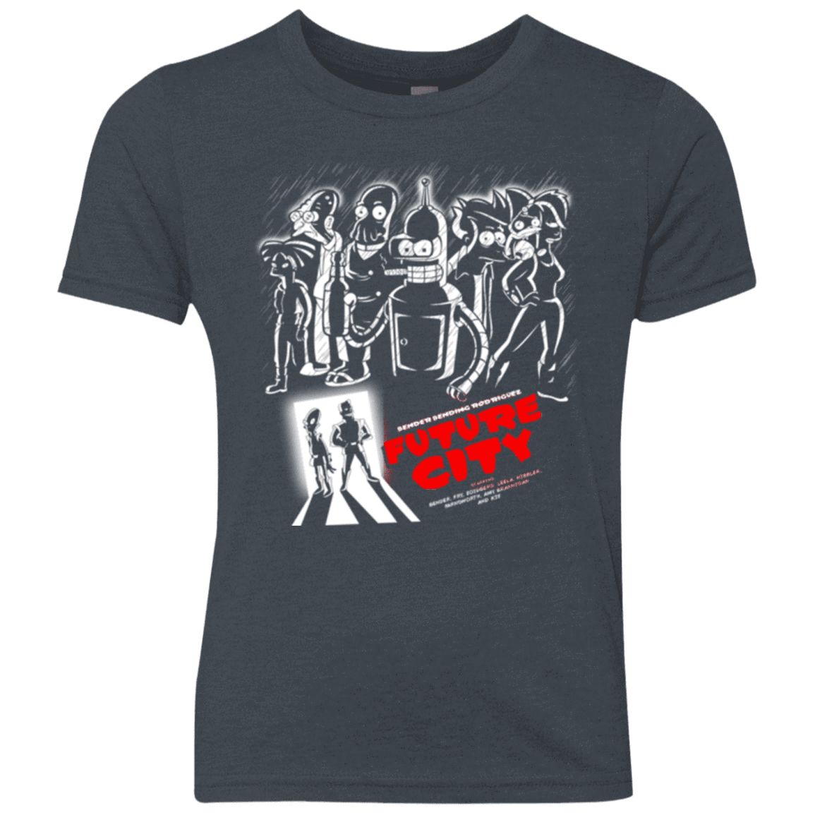 T-Shirts Vintage Navy / YXS Future City Youth Triblend T-Shirt