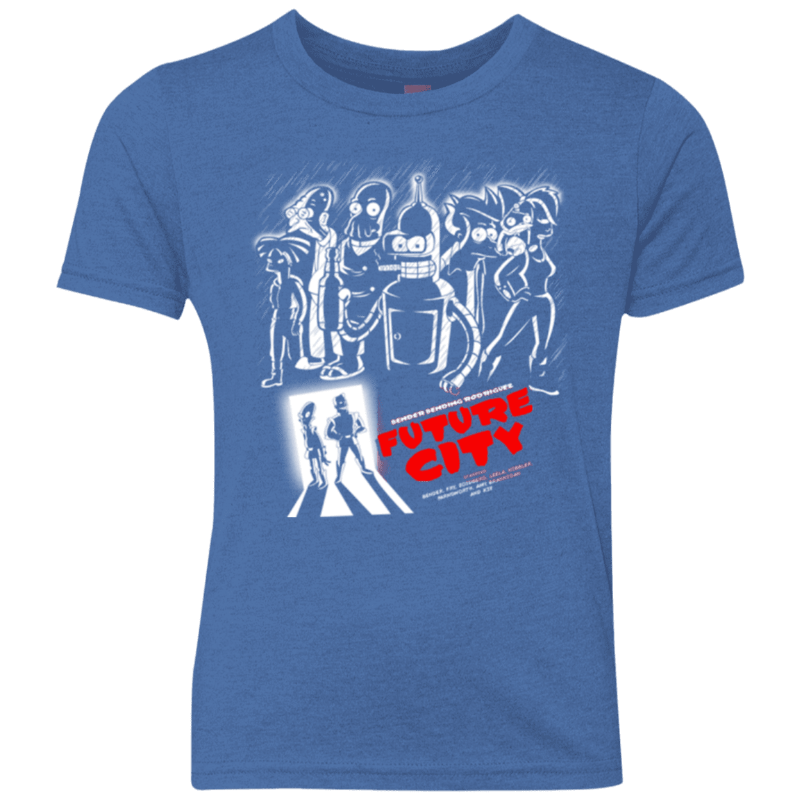 T-Shirts Vintage Royal / YXS Future City Youth Triblend T-Shirt