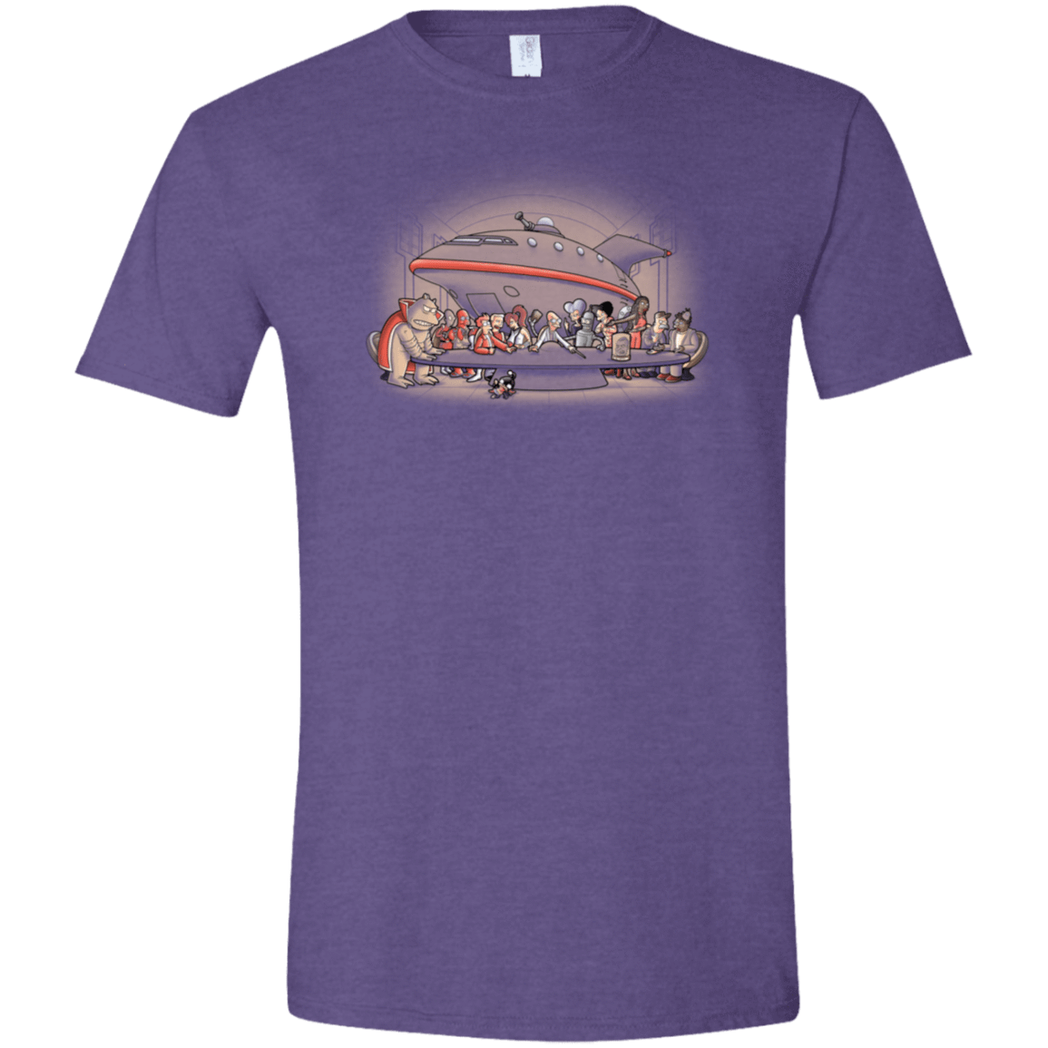 T-Shirts Heather Purple / S Future Dinner Men's Semi-Fitted Softstyle