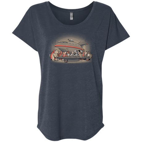 T-Shirts Vintage Navy / X-Small Future Dinner Triblend Dolman Sleeve