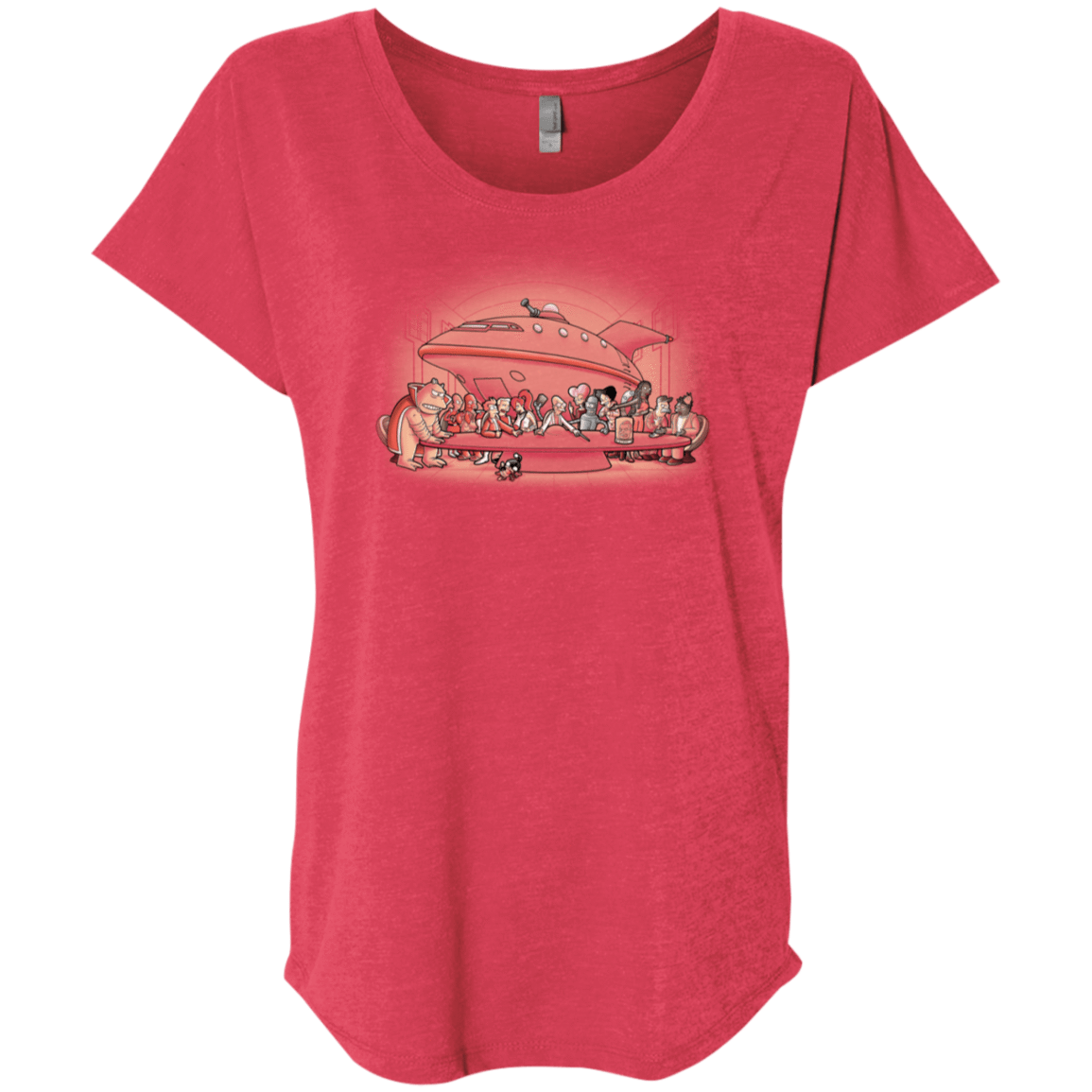 T-Shirts Vintage Red / X-Small Future Dinner Triblend Dolman Sleeve