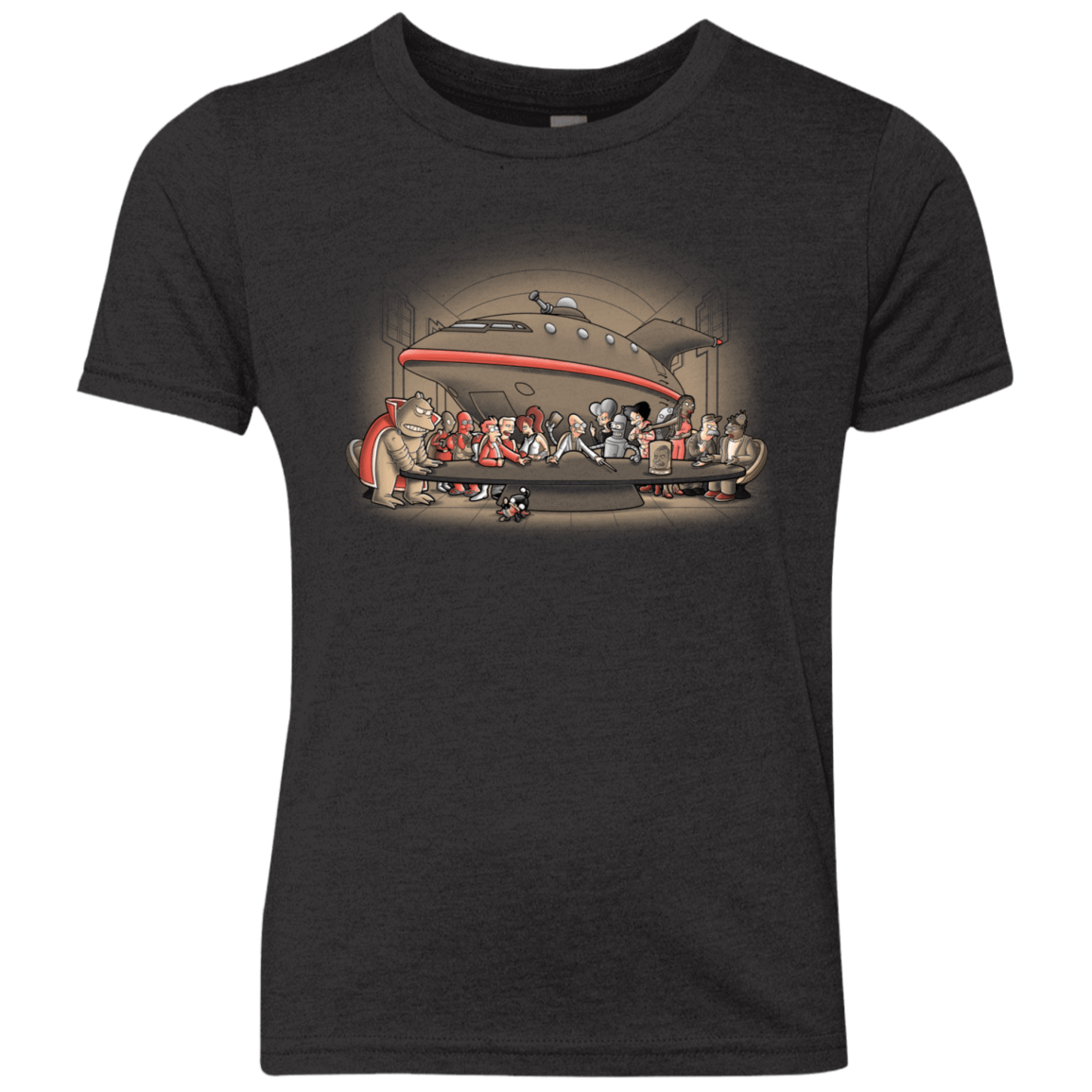 T-Shirts Vintage Black / YXS Future Dinner Youth Triblend T-Shirt