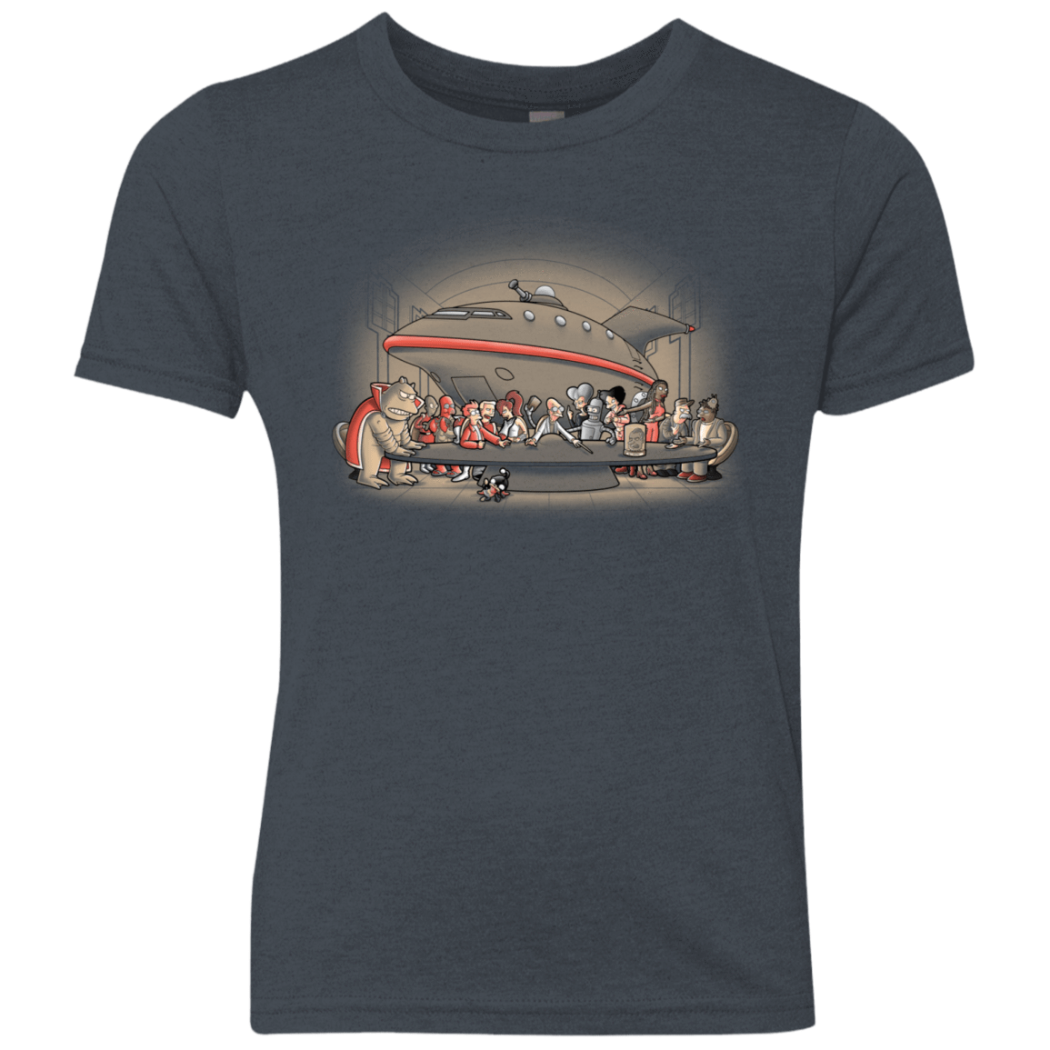 T-Shirts Vintage Navy / YXS Future Dinner Youth Triblend T-Shirt