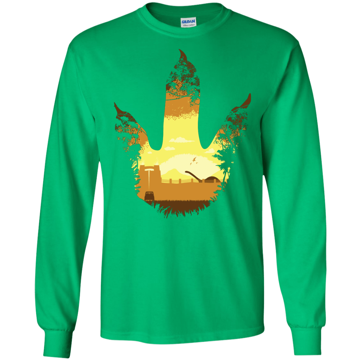T-Shirts Irish Green / S Future Footprints Men's Long Sleeve T-Shirt