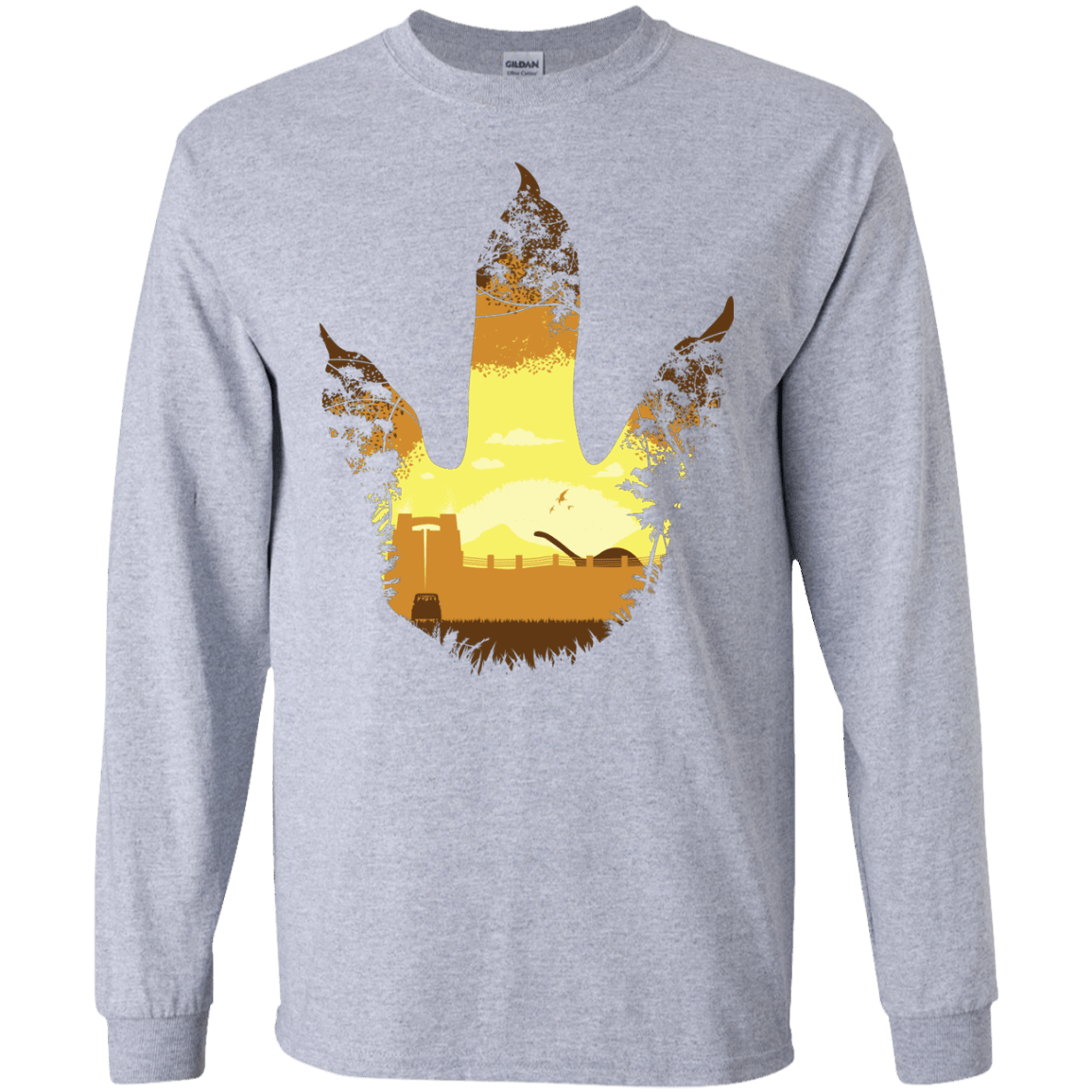 T-Shirts Sport Grey / S Future Footprints Men's Long Sleeve T-Shirt