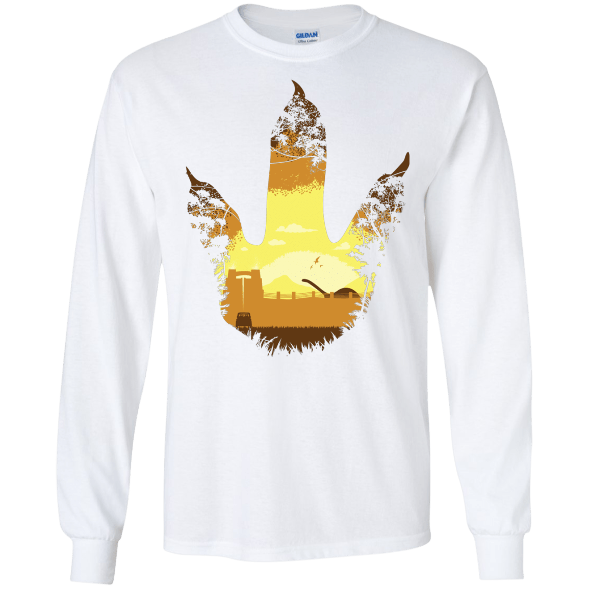 T-Shirts White / S Future Footprints Men's Long Sleeve T-Shirt