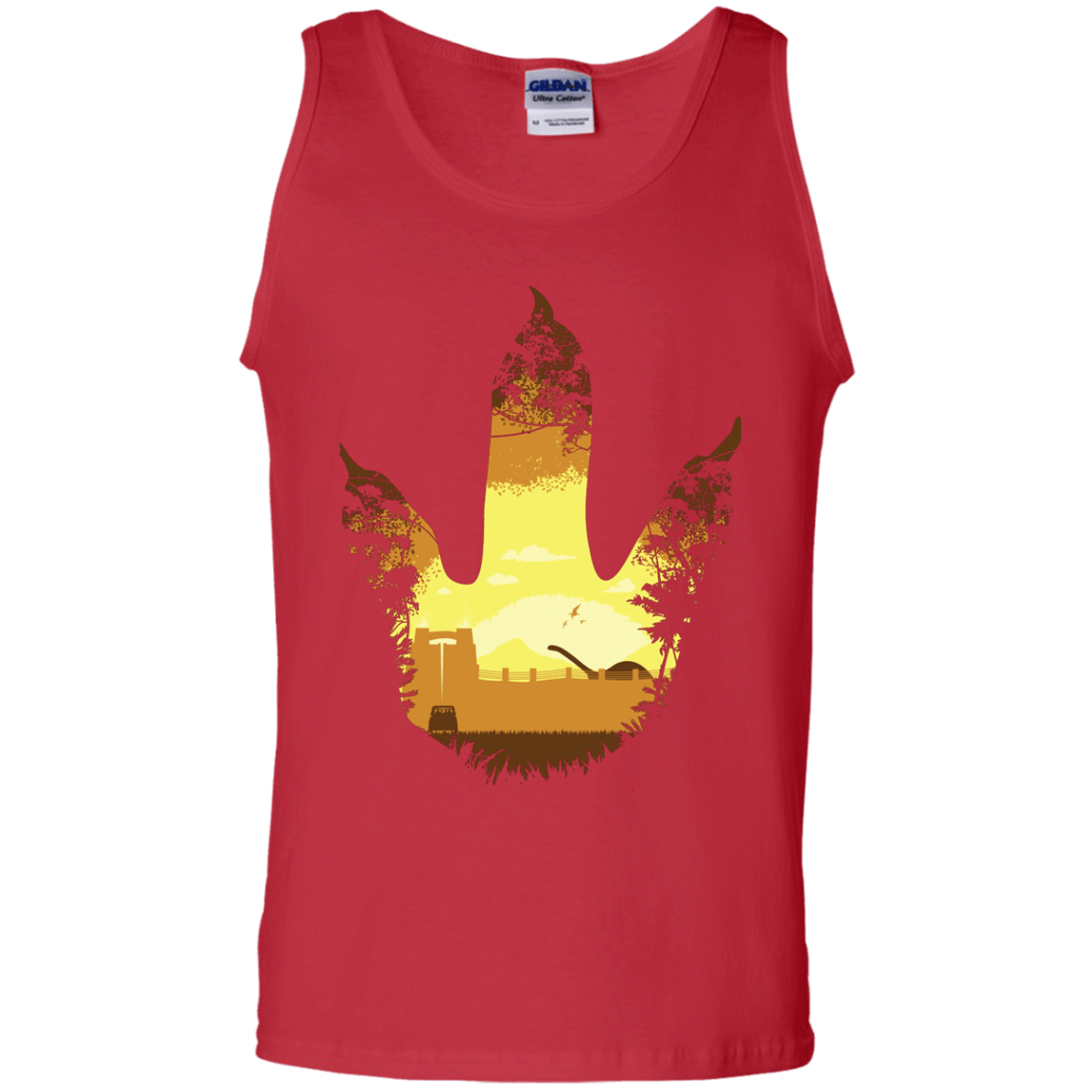 T-Shirts Red / S Future Footprints Men's Tank Top